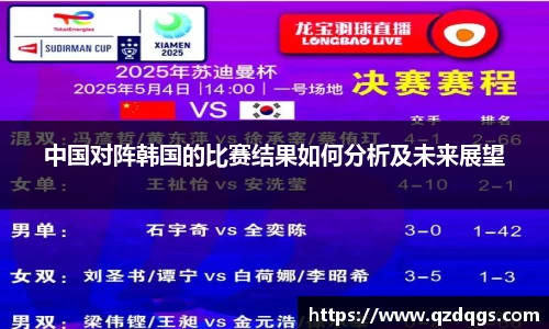 中国对阵韩国的比赛结果如何分析及未来展望